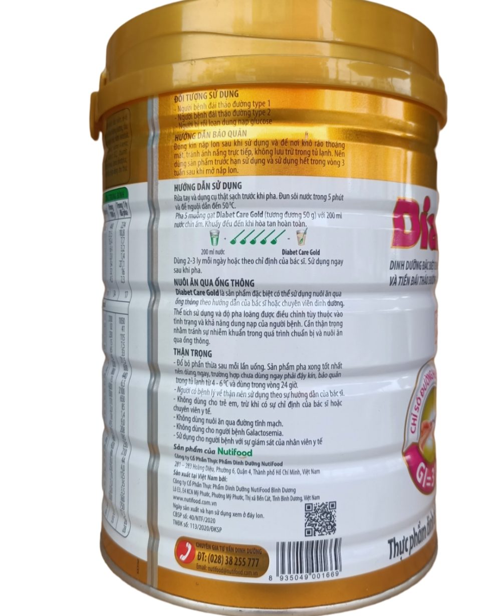 Sữa DiabetCare Gold 900g - Hình ảnh 3