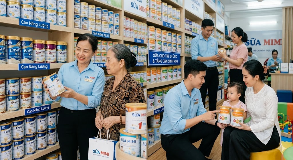 Tư vấn dinh dưỡng chuyên sâu tại cửa hàng Sữa Đặc Trị Mimi
