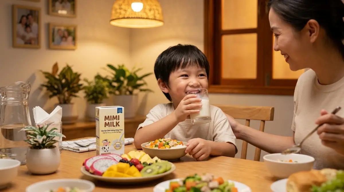 Bữa ăn lành mạnh với sữa công thức giúp trẻ phát triển toàn diện